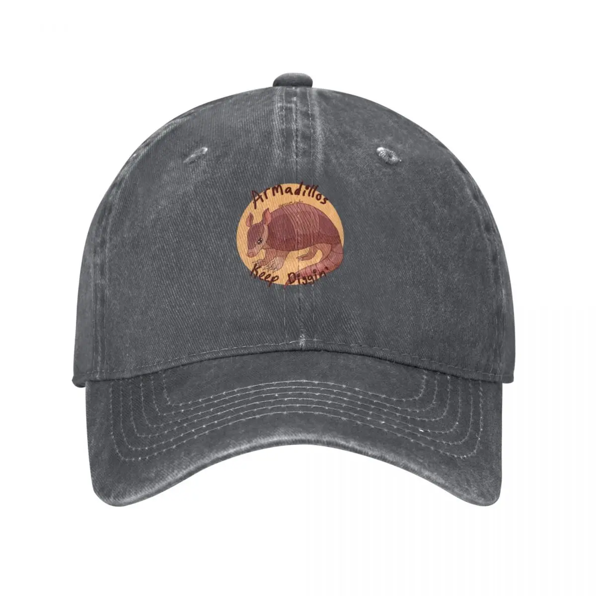 

Armadillos Keep Diggin' Baseball Cap hiking hat Brand Man cap Golf Hat New In Hat Ladies Men's