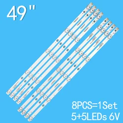 Led Backlight Strip 5 Lamp Voor Secco LE500-E1W JS-D-AP49DH-A51EC B51ec (70425) 14-01490d1603a B