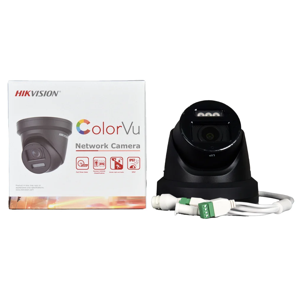 HIKVISION-cámara nocturna 4K a COLOR, DS-2CD2387G2-LSU/SL, 8MP, ColorVu torreta, cámaras CCTV 24/7, imagen colorida, Audio bidireccional incorporado