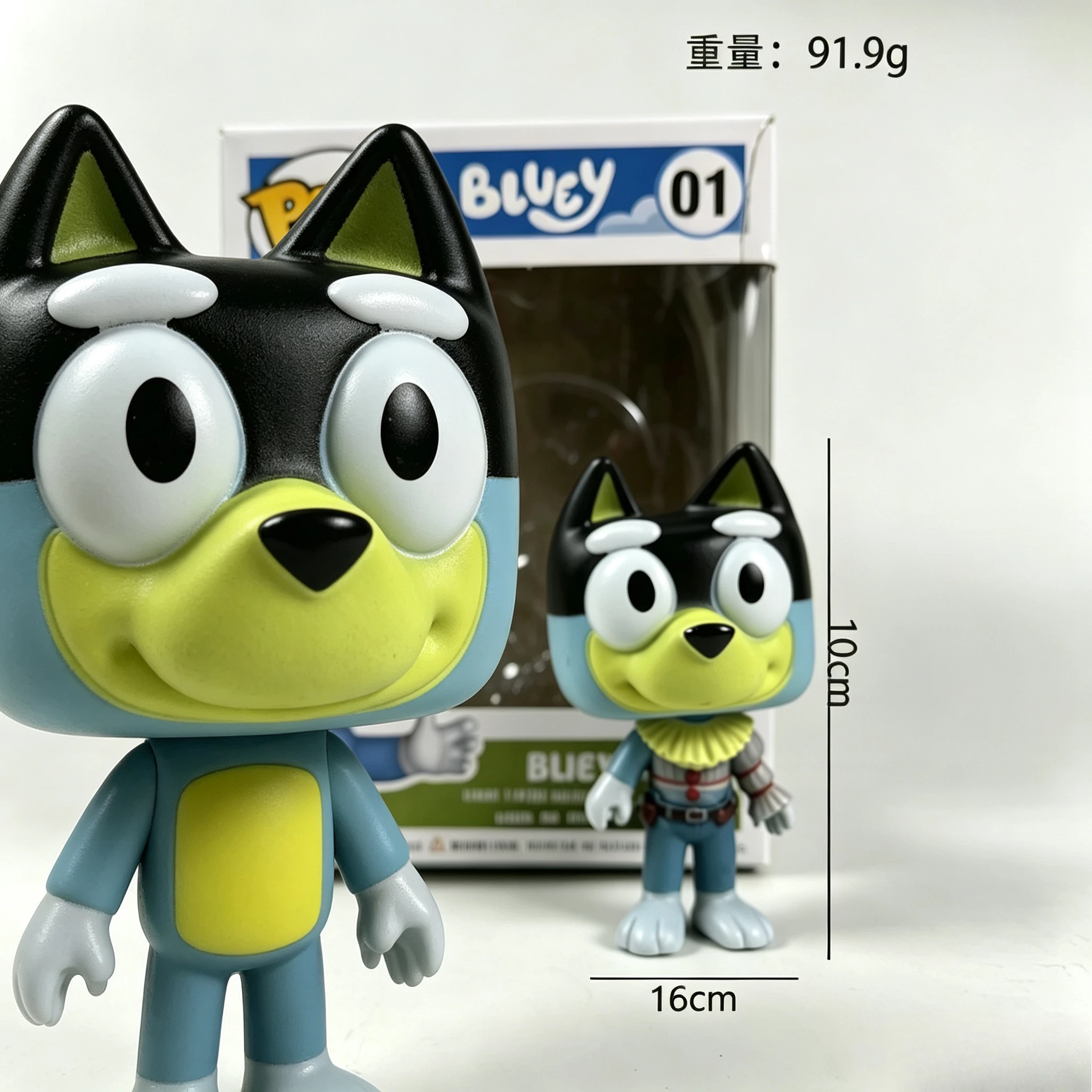 New Bluey Family Q Version Pop Handmade Figure Bluey Bingo Family Boxed Toy Bedroom Desktop Ornament Collectible Kids Gift