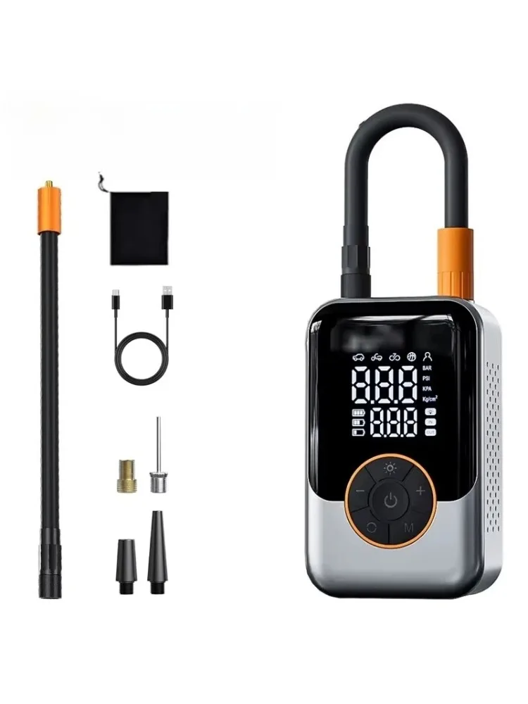 AliExpress ANJI Wireless Car Tire Inflator Portable Air Pump 3000mAh Rechargeable Battery Mini Tyre Inflator for Sedan Motorcycle Bicycle