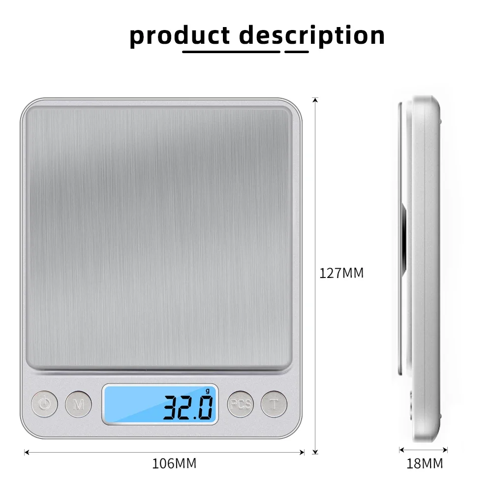 3kg 0.1g Display LCD elettronico Mini bilancia digitale per gioielli bilancia bilancia bilancia bilancia