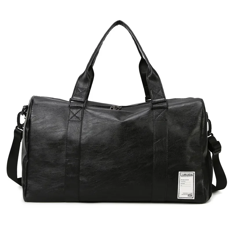 

Handbag Men's Large Capacity Casual Sports Fitness Duffle Bag For Trip Business PU Waterproof Travel Bags Women Luggage Tote Bag