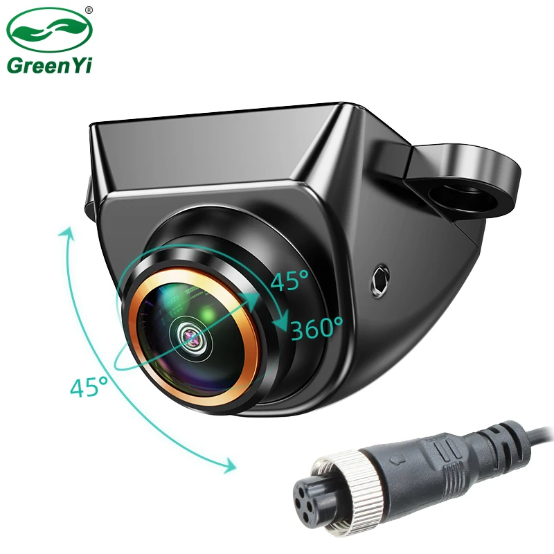 GreenYi AHD1080P 4PIN Aviation Head Cable 170° Fisheye Lens HD 360° Car Rear View Camera Night Vision Vehicle Reversing Backup