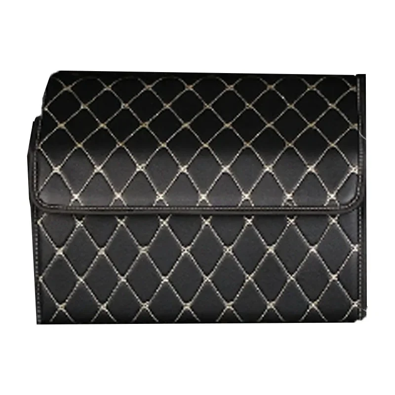30cm Car PU Leather Trunk Storage Box Portable Foldable Storage Car Multiuse Storage Car Trunk Bag Auto Storag Box Car Interior image 6