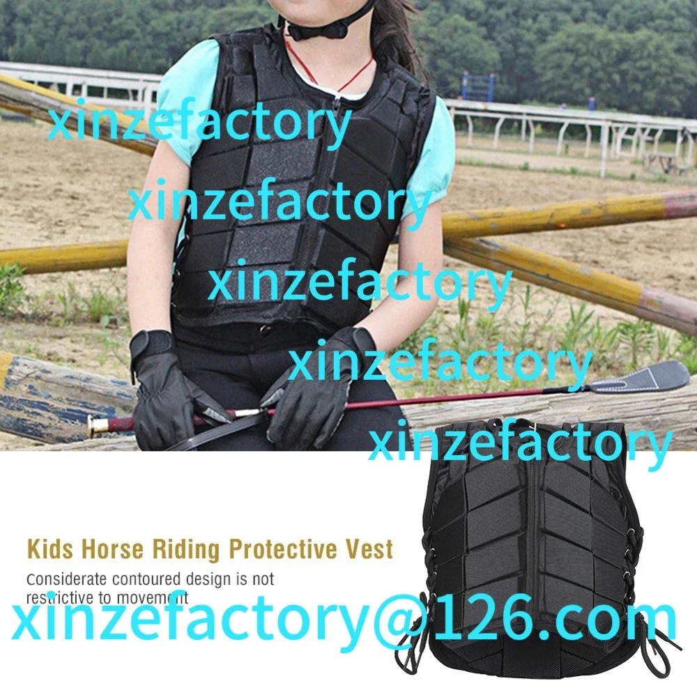 

Customization Horse Riding Vest Children's Training Equestrian Safety Vest Body Protective Gear Waistcoat Damping
