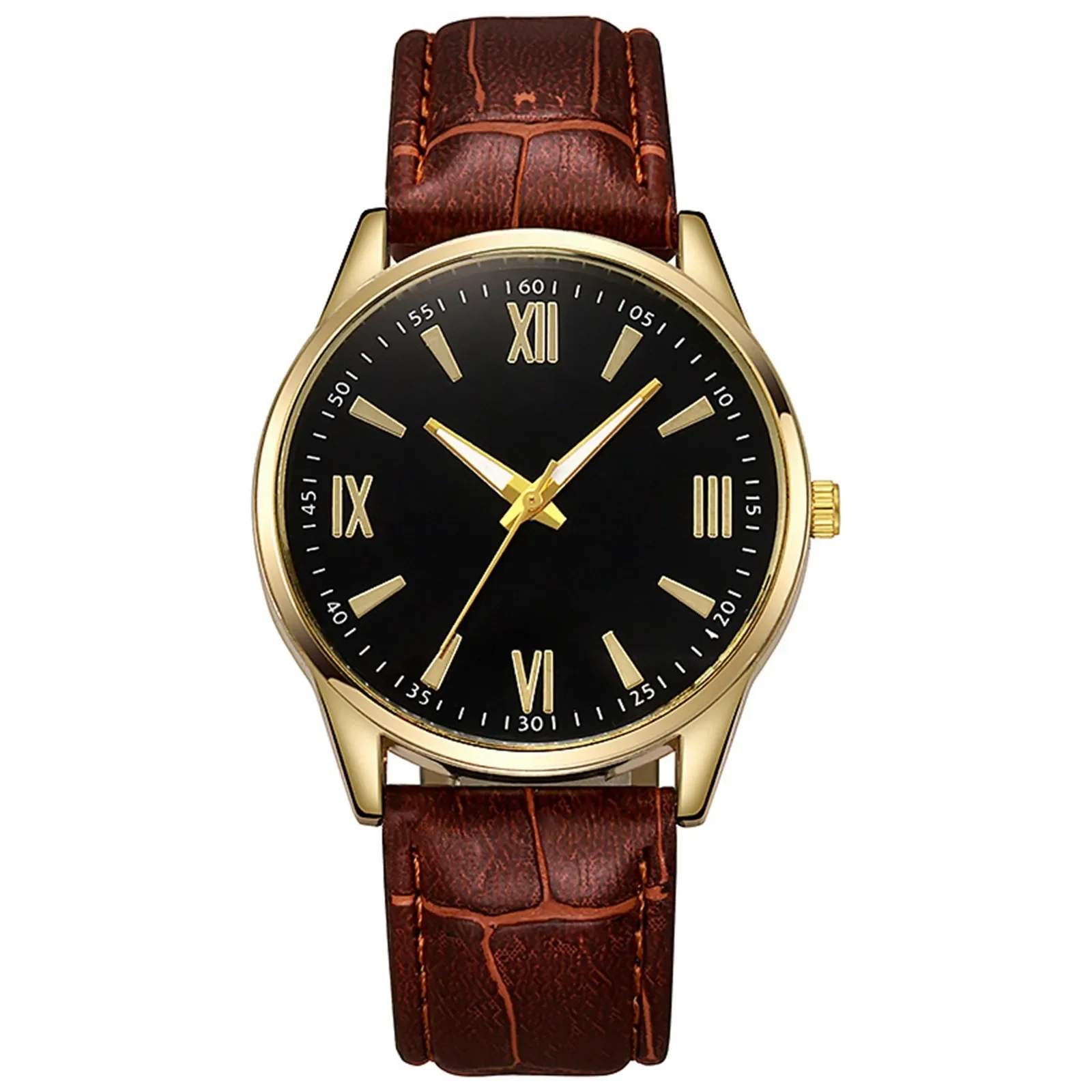 New Business Men's Quartz Watch Casual Leather Strap Alloy Wristwatches Minimalist Fashion Gift for Men relogios masculino