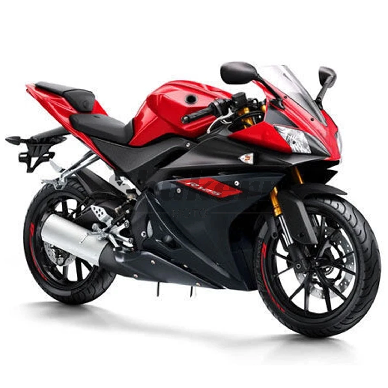 Fit for Yamaha Yzf R125 Yzf-R125 2008-2013 Black Red Abs Motorcycle Plastics Fairing Kit Injection Mold Bodywork Panel Kit 09 10