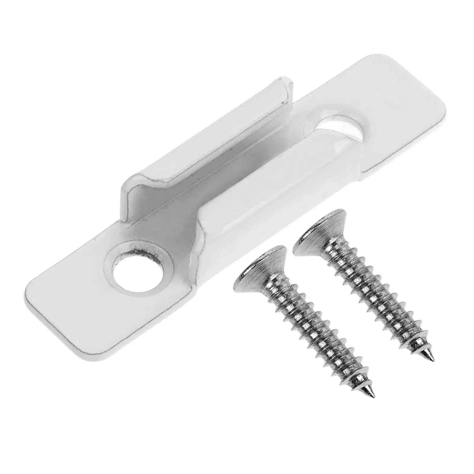 

Sliding Window Latch Keeper Replacement Universal Casement Window Lock Strike Plate Part Sturdy Construction Easy Installation