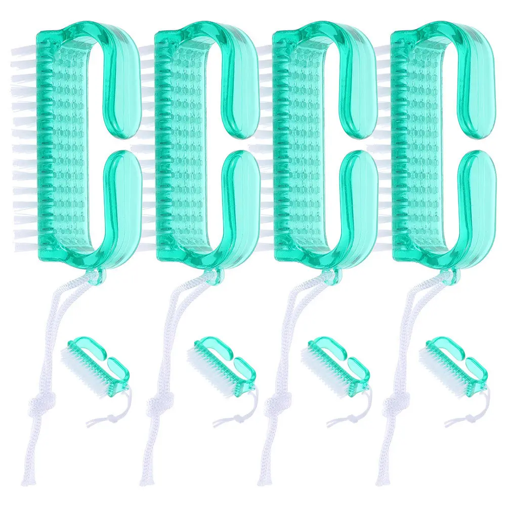 

8Pcs Nail Cleaning Brush Exquisite Craftsmanship Portable Lightweight Nail Scrub Brush for Fingernail Toenail Manicure Pedicure