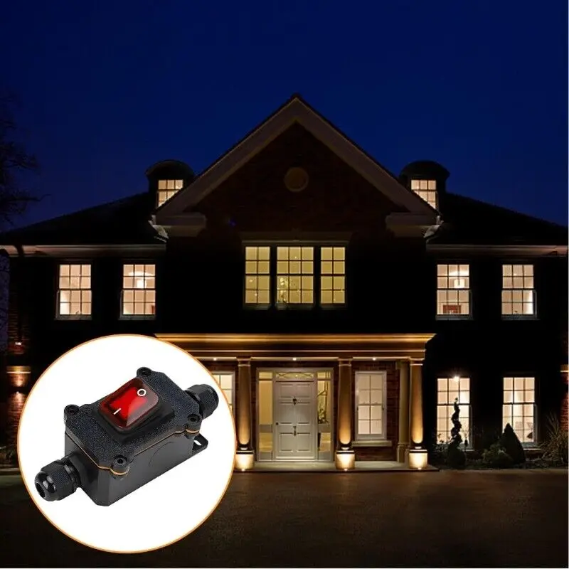 12v Heavy Duty Waterproof Inline Switches -  Power Cord Switch For Inline Control & Outdoor Use