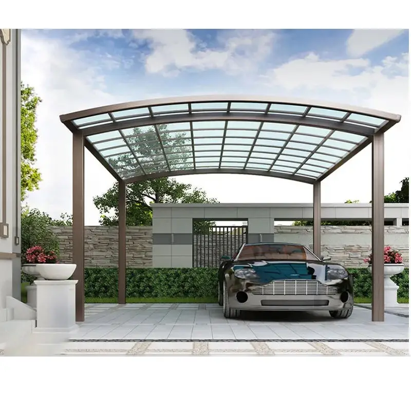 Modern Minimalist Design Home Car Shelter Easy Installation Seamless Connection Car Parking Multi Functional Outdoor Car Shelter