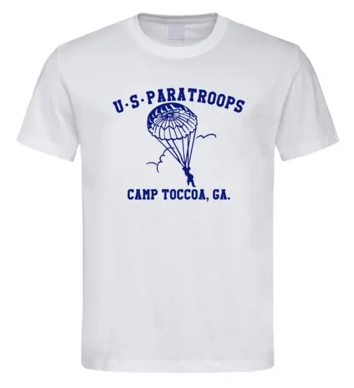US Paratroops T Shirt 1079 Retro White