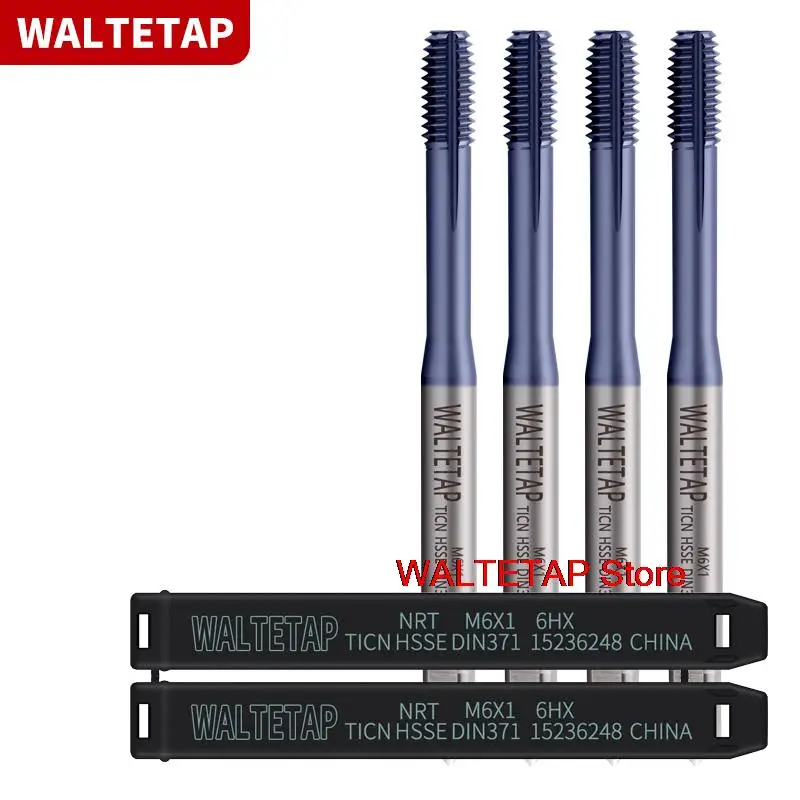 WALTETAP HSSE-M42 DIN 371 376 Standard With TiCN Roll Forming Tap M2 M2.5 M2.6 M3 M4 M5 M6 M8 M10 M12 6HX Machine Thread Taps