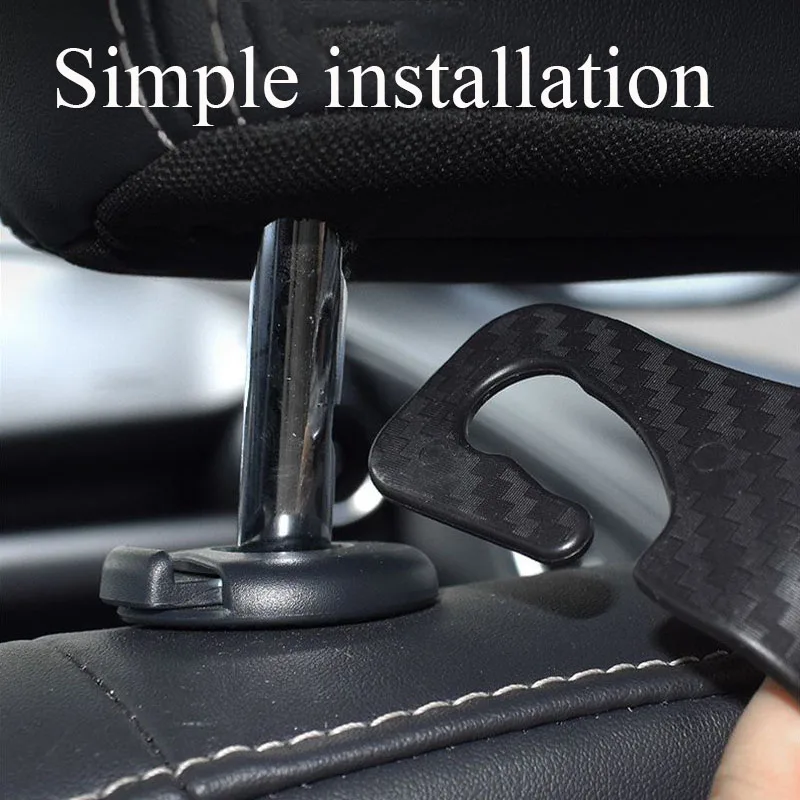 خطاف مسند رأس لمقعد السيارة من ألياف الكربون عالي الجودة لـ Extremely Krypton 001 007 009 ZEEKR X NFC 007GT 7X 9X #4