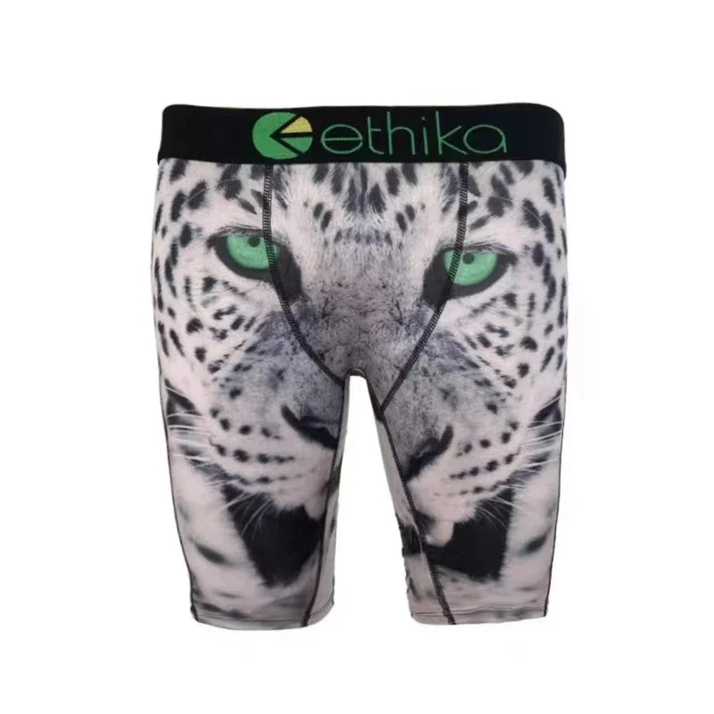 ETHIKA Sexy Fashion Print Men Underwear Boxer Cueca Male Panties Lingerie Man Underpants Panty Boxers Briefs Mens Shorts S-XXXL