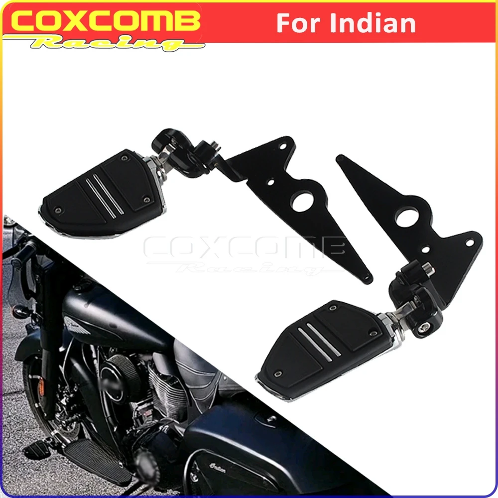 Engine Guard Clamp Footrest Pedal Motorcycle Front Footrests Footpeg Foot Pedals Mount For Indian Springfield Vintage Dark Horse