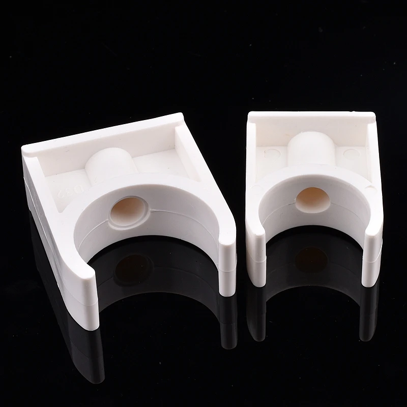 2/5 Pcs PVC Plastic Pipe Clamp 20~110mm Garden Irrigation Pipe Fixing Clamp Aquarium Fish Tank DIY Pipe Fittings