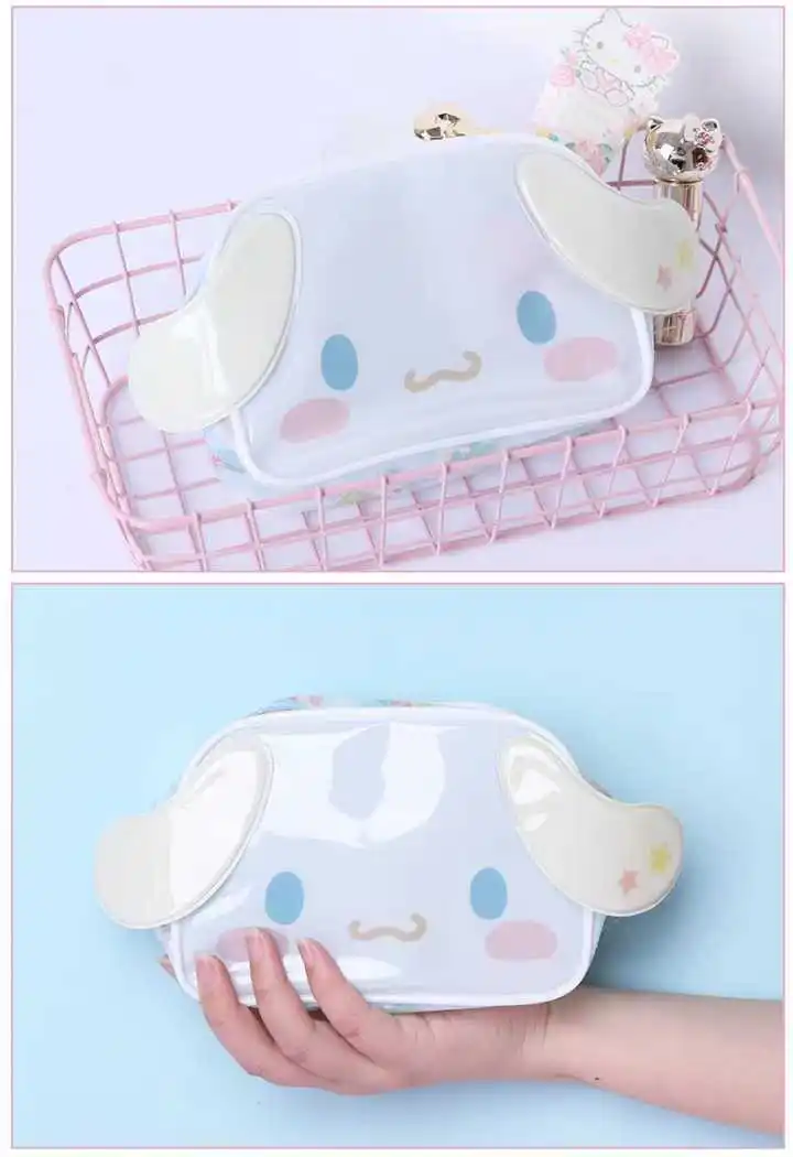 Hello Kitty Cosmetic Bag My Melody Makeup Case cannella Dog Pudding Dog Little Twin Star Cosmetic Box Sanrio portamonete Pencil