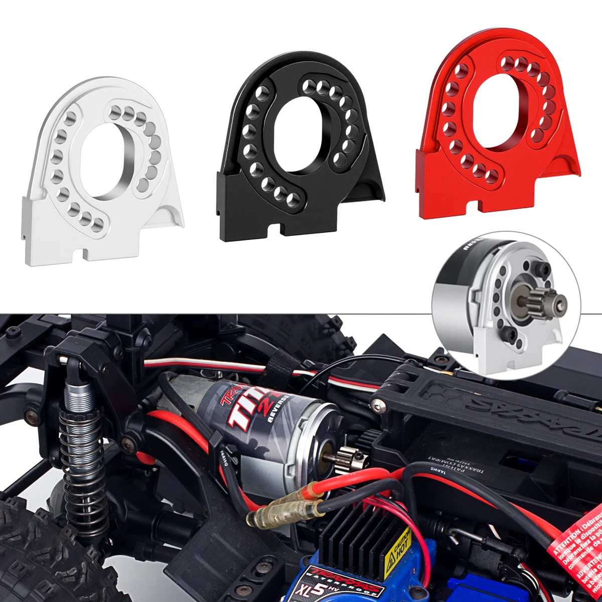 CNC Aluminum Alloy Motor Mount Heat Dissipation Bracket for 1/10 TRX‑4 TRX4 RC Crawler Car Upgrade Replacement Parts Hot Sale