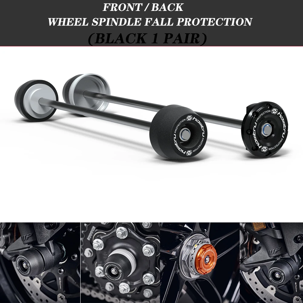 FOR 1290Duke 1290 Super DuKe R/RR/GT/R Evo 2013-2023 Front Rear Wheel Spindle Crash Protection