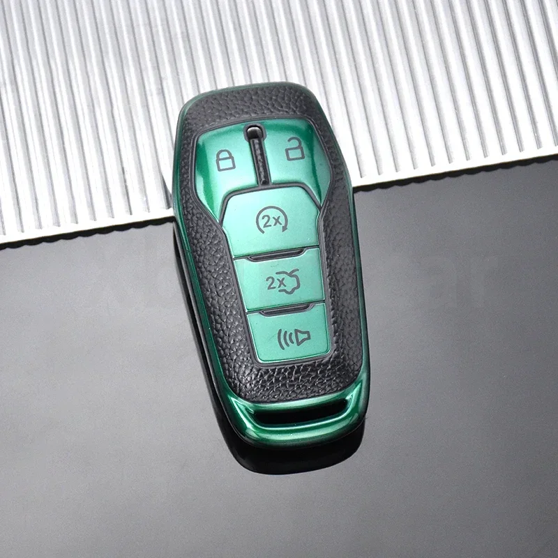 Auto Car Key Shell Fob Holder For Ford Fusion Mondeo Mustang F-150 Explorer Edge 2015 2016 2017 2018 2019 Key Cover Case