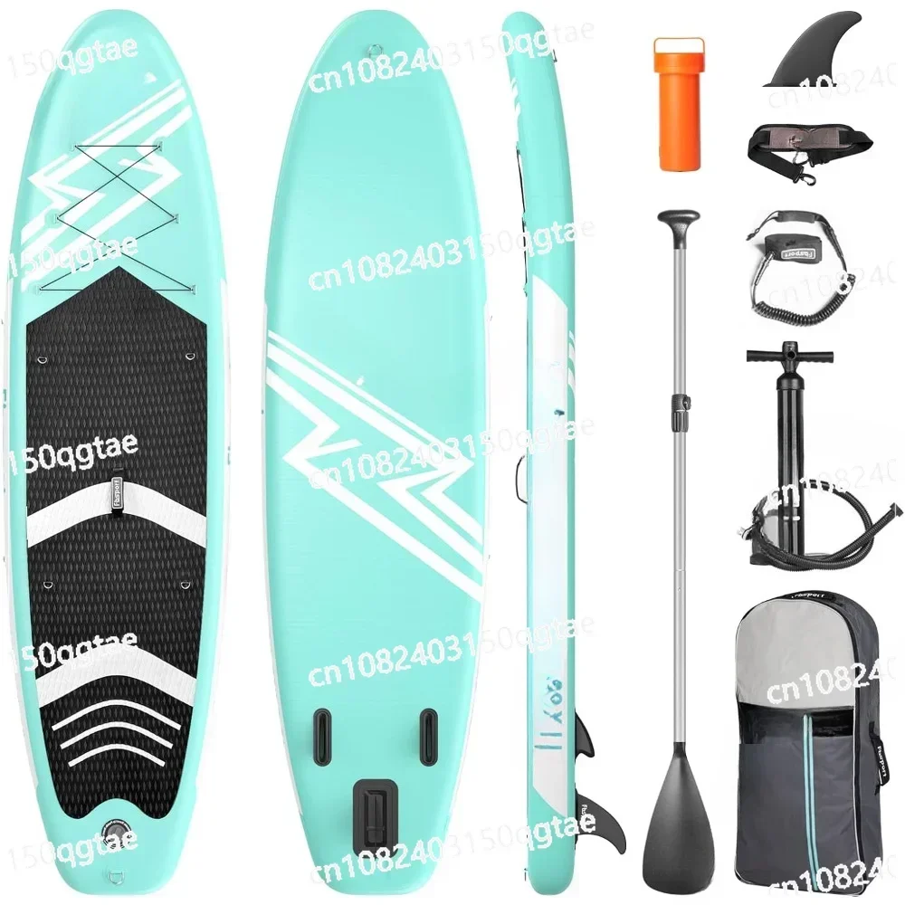 11' Premium Stand Up Paddle Board Yoga Board with Durable SUP Accessories & Carry Bag | Wide Stance Surf Control Leash Wakeboard