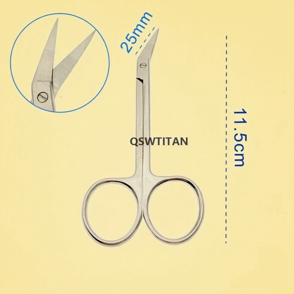 QSWTITAN acier inoxydable Wow bec ciseaux Septum Nasal poignée en or oiseau bec ciseaux chirurgie plastique ciseaux