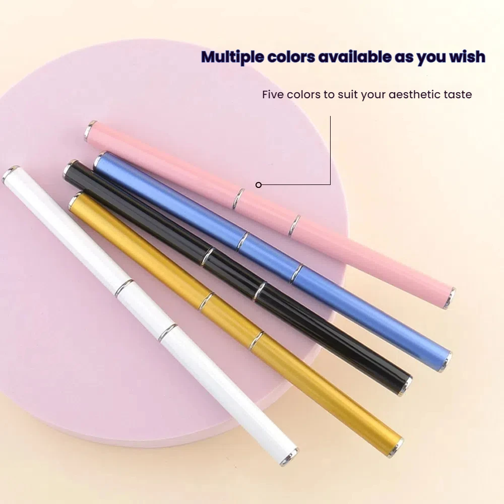 5Pcs Dual Ended Colorful Wax Pencil Picker Diamond Point Drill Pen Rhinestone Picker Applicator Metal Rod Design Nail Art Tool