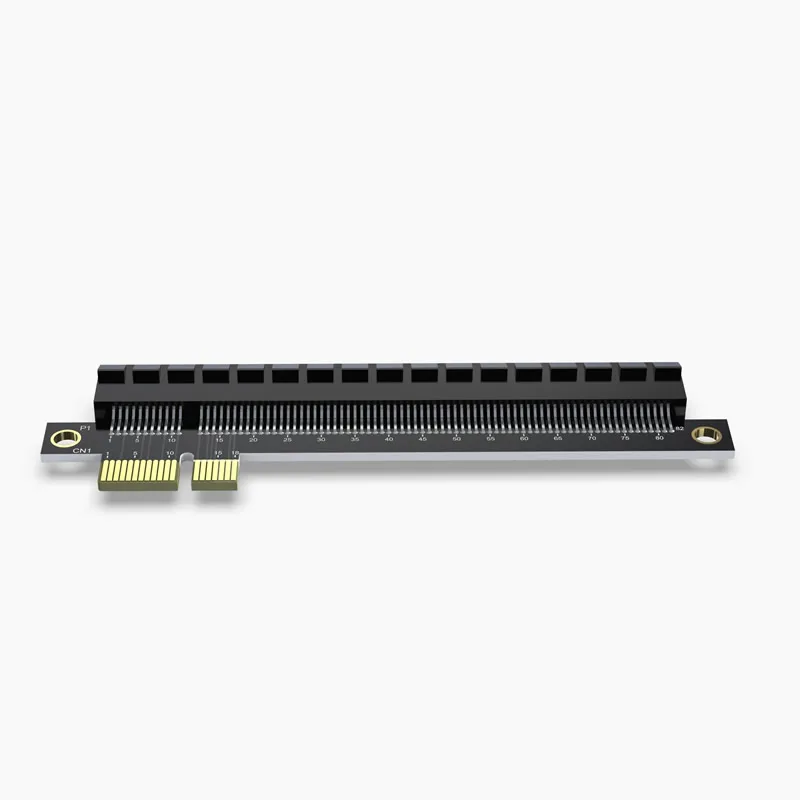 PCI-E1X to 16X PCI Express Riser Card X1 to X16 Video Card Adapter Card PCI-E Riser Card Left Slot Adapter for 1U Servers