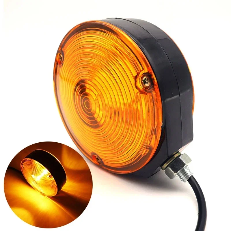 Trailer Truck Lorry Lollipop Earring Amber/Orange Mirror Side Marker Lamp Light 12V/24V Truck Trailer Lorry Caravans Van