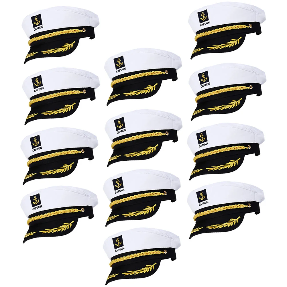 

Embroidered Captain Hat Decoration for Outdoor Marine Hats Party Cosplay Sailor Boating Men