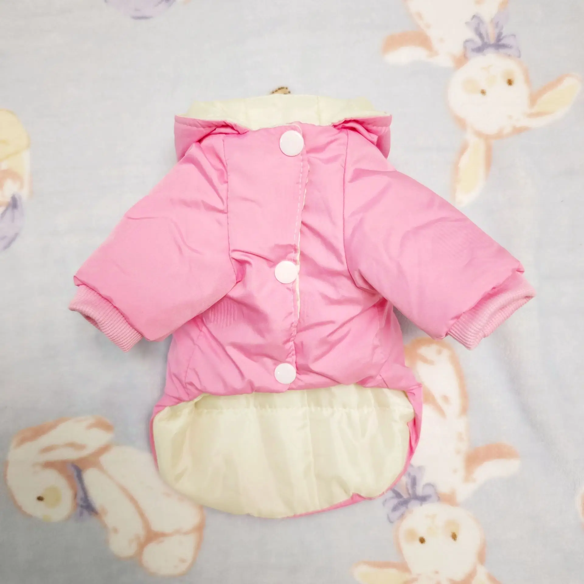 Autumn and Winter Pet Pink Four Leg Cotton Jacket Pet Schnauzer Bear Small and Medium Sized Dog Clothes for Small Dogs