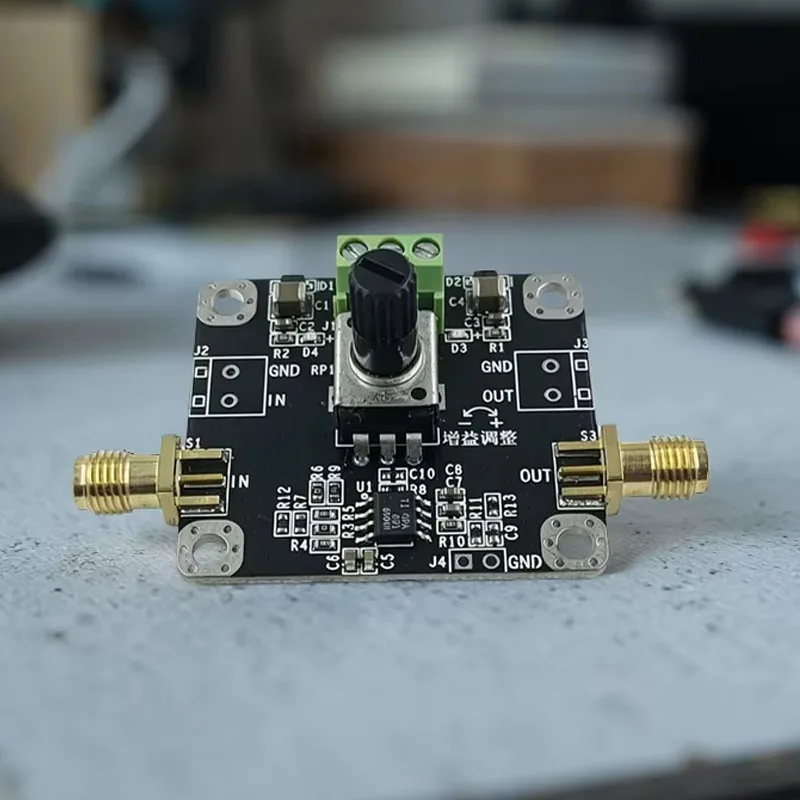 OPA691 Non-Inverting High-Speed Current-Feedback Amplifier Module, Gain Adjustable 5-100x Voltage Signal Amplifier Board