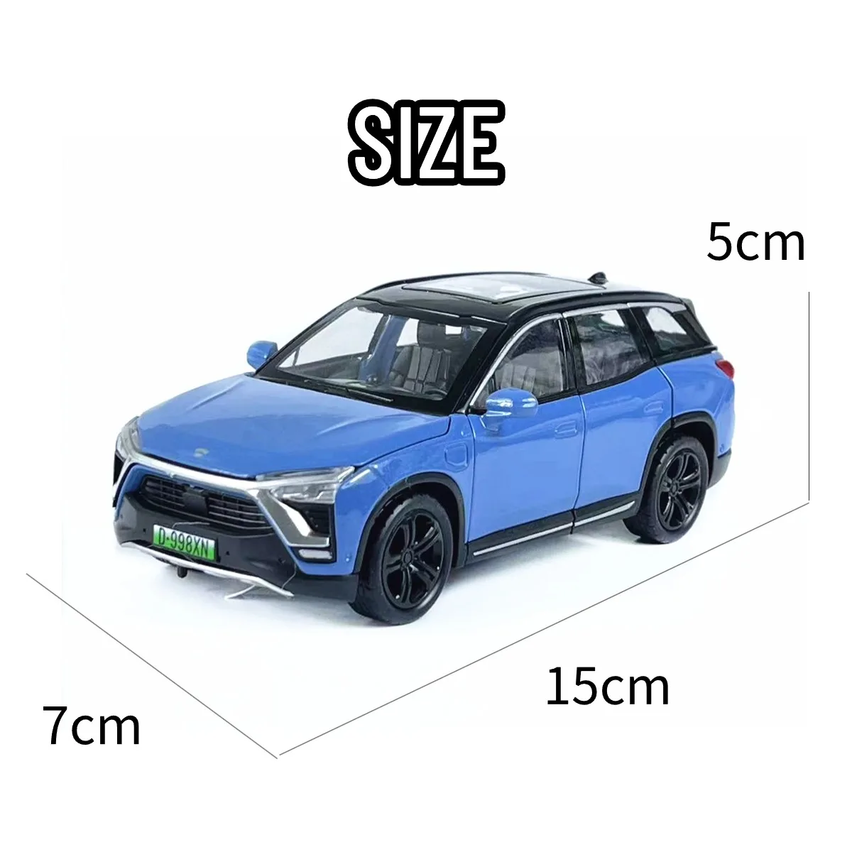 1:32 NIO ES8 Pullback Car Toy with Lights Engine Sound, Lamborghini VW Honda Scale Diecast Car Model Replica Kid Boy Play Gift