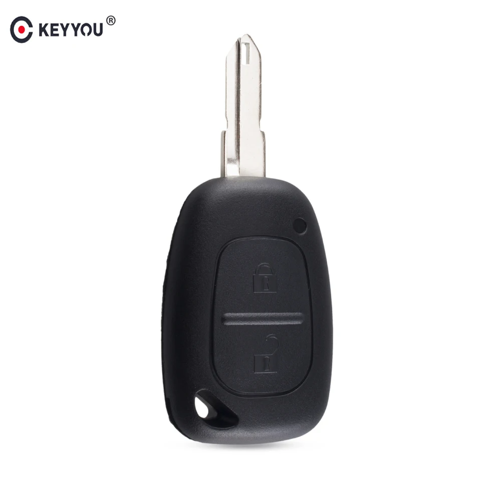 KEYYOU boîtier de clé à distance 2 boutons pour Renault Opel Vauxhall pour Nissan Vivaro trafprimastar