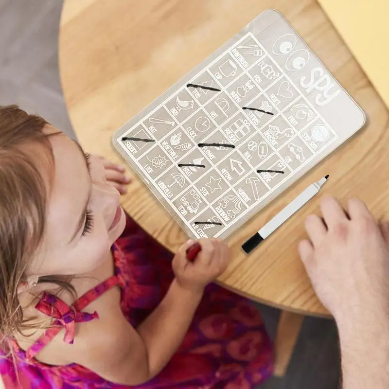 Plateau de jeu effaçable à sec pour garçons et filles, jouets de bureau amusants, jeu de fête intérieur et extérieur, jouet d'apprentissage créatif