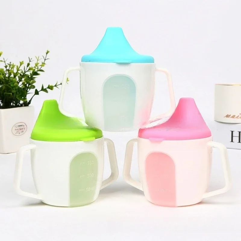 

150ml Baby Sippy Cup with Handles No Spill Flip Lid BPA Free Toddler Water Bottle Duckbill Design