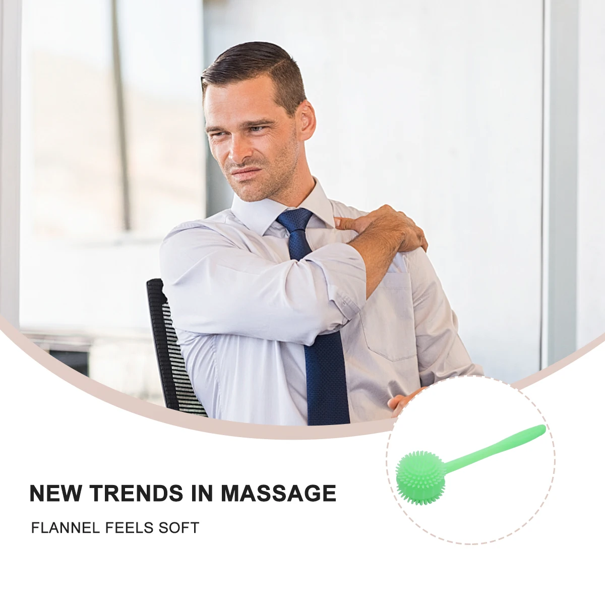

Massage Hammer Manual Back Leg Lumbar Neck Knock Silica Gel Equipment Ergonomic Handle Relieve Muscle Soreness Perfect Home