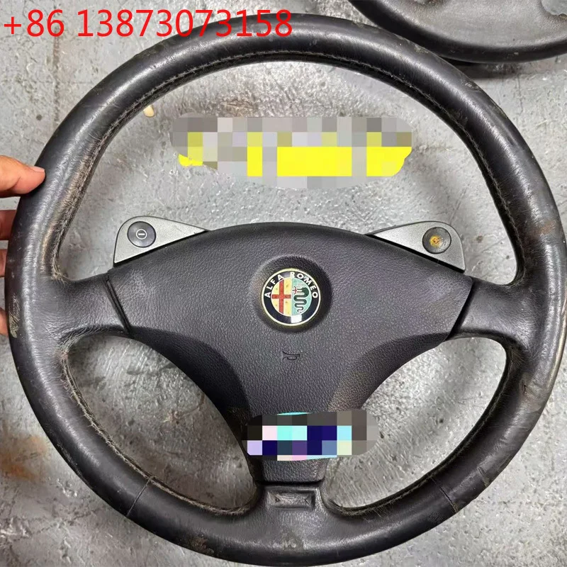 

Braid Carbon Fiber Leather Style Steering Wheel Cover for Alfa Romeu 156 2001 2002 2003 Full Coverage Car Accessory