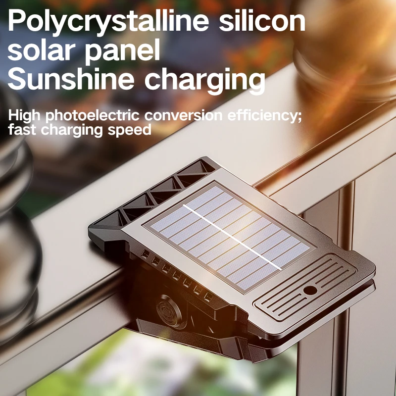 Outdoor Solar Clamp On Motion Sensor Lights Waterproof Work Light 3 Lighting Modes Camping Lamp Fence Walls Garage Led Lamps