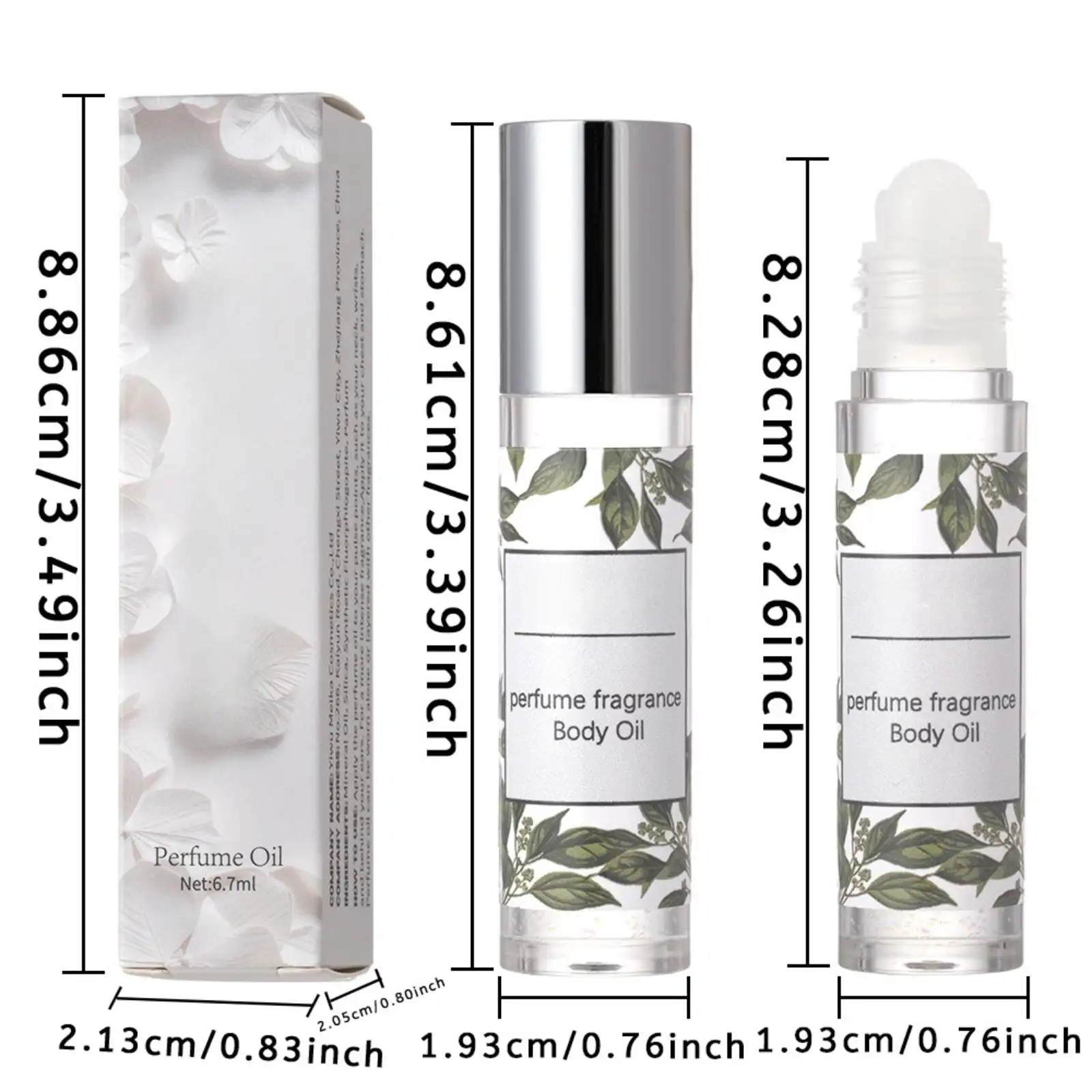 Parfum untuk Wanita dan Pria, Parfum Rollerball, Parfum Perjalanan, Parfum Bersih Minyak Esensial Infus Feromon Tahan Lama (6,7mL)