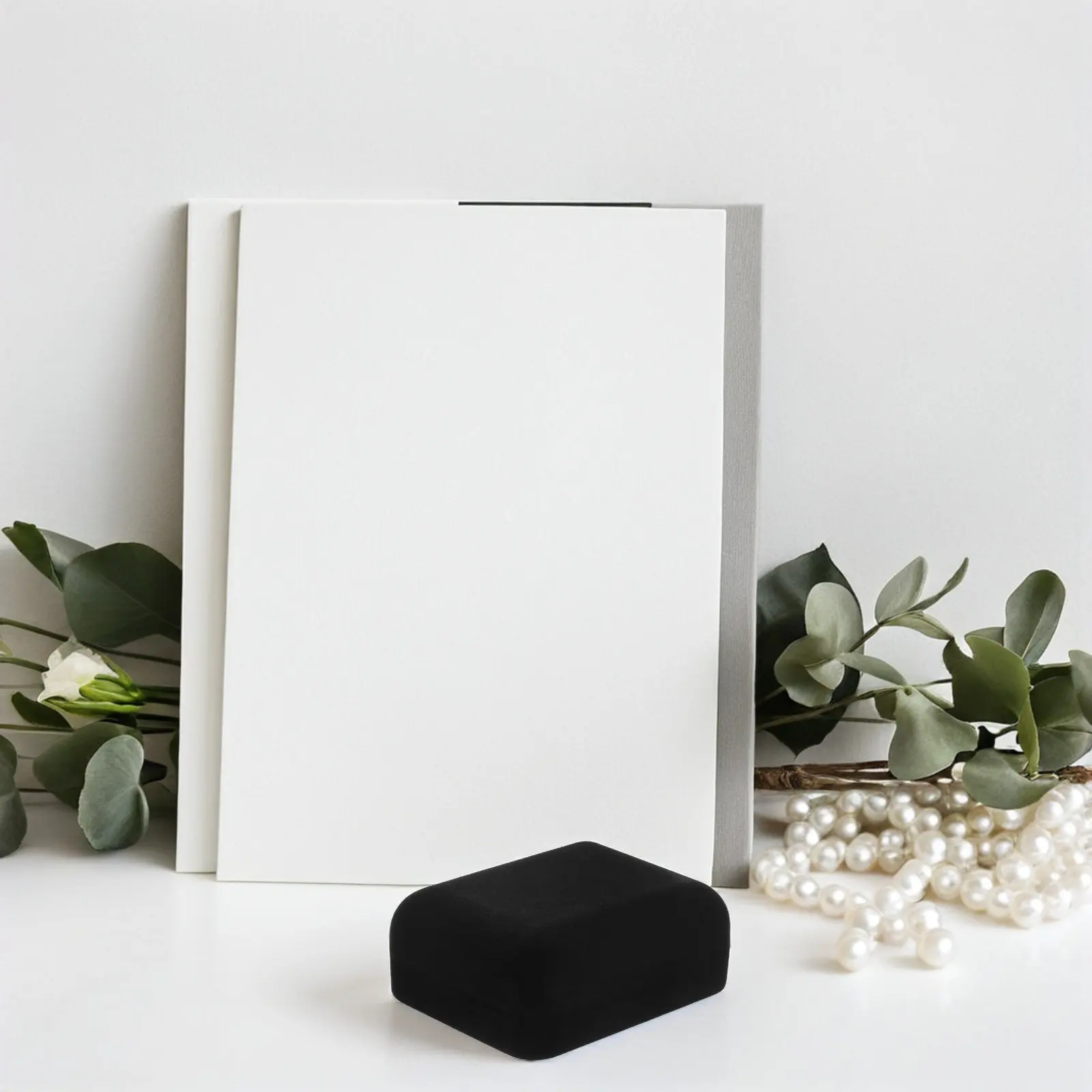 Soft Lining Cufflink Storage Box Black Jewelry Organizer Case Travel Display Rings Medals Accessories Men Women