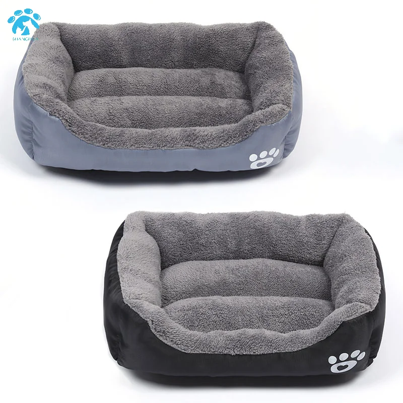 Large Square Nest For Cat And Dog Soft Plush Sofa Bed Pet Product Cushions Warm Cat House Pet Kennel For Small Medium Large Dogs