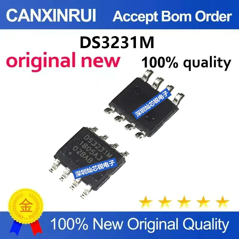 (5-100pieces)Brand New Original DS3231 DS3231M SMD SOP-8 Real-Time Clock Chip DS3231MZ