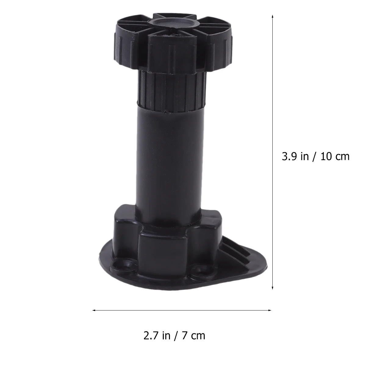 

8Pcs Thickened Adjustable Height Furniture Legs Black Plastic Sofa Cabinet Table Foot Support Protection Mat for Home Use