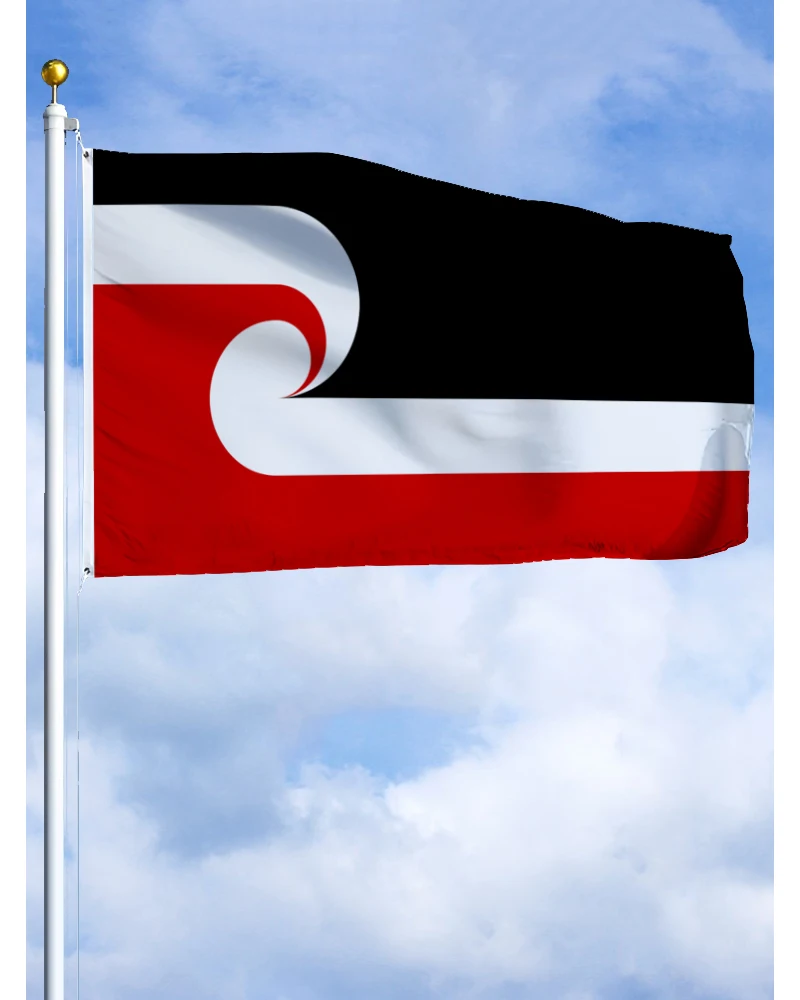 3×5Ft Maori Emblem Flag Polyester New Zealand Printed Banner Tapestry For Decor