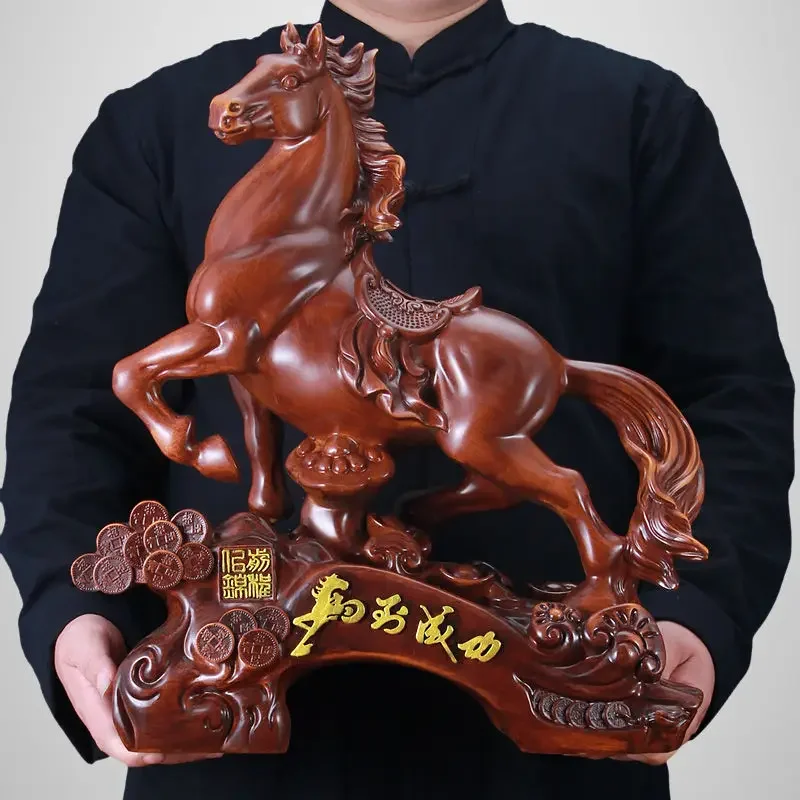 Office Horse Ornaments Zodiac Horse Fortune Living Room Wine Cooler Entryway Tea Table Decor Horse To Success Gifts  Sculpture