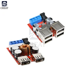 Step Down Buck Converter Power Supply Module 4 USB / 2 USB Output Charging Board for Car DC-DC 8 -35V to 5V 8A