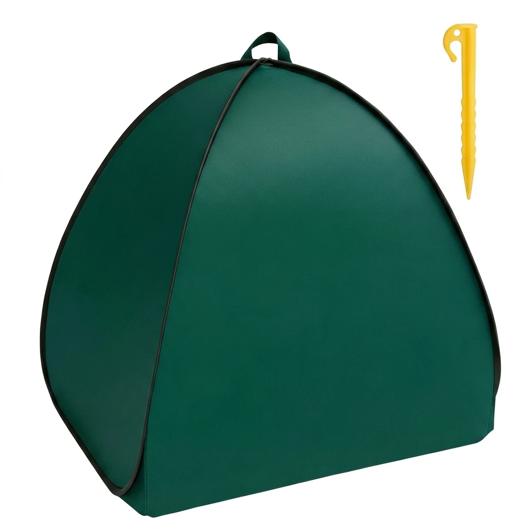 Breathable Plant Frost Cover Pop Up Garden Tent for Winter Protection Nonwoven Insulated Greenhouse for Potted Vegetables